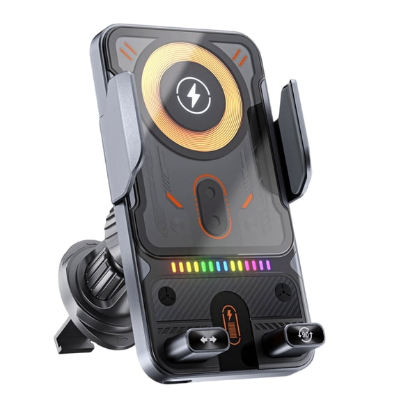 2026 New Fast Wireless Car Charger Wireless Charging Phone Mount For Car, Navigation Car Phone Holder Automatic Smart Sensor, 15w Universal 360° Rotation, Cool Car Wireless Fast Charging Holder