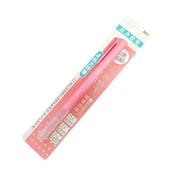 2026 New Fine Tip Glue Pen, Quick Drying & Easy Control Precision for Scrapbooking, DIY Foil-Stamping, Glitter Embellishments, Card Making, Craft Supplies, Quick Dry Glue Dots Pen (Pink)
