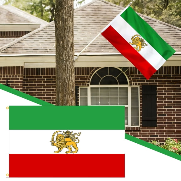 2026 New! Flags Iran Pahlavi Flag 3X5FT Polyester Material Flag