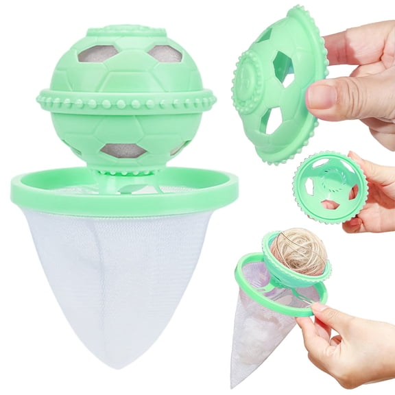 2026 New Floating Laundry Hair Catcher, Reusable Filter Pet Fur & Lint Remover