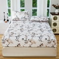 thumbnail image 1 of 2026 New Floral Fitted Sheet All Inclusive Mattress Protector Fitted Sheet 54.33x74.8in Suitable For Home Bedspread, 1 of 6