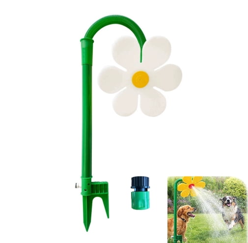 2026 New Flower Sprinkler for Dogs,Funny 360° Rotating Sun Flower Dancing Daisy Lawn Sprinkler for Garden Yard Watering, Dogs Kids Outdoor Fun