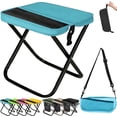 thumbnail image 1 of 2026 New Foldable Backpack Stool, Ultralight Compact Foldable Sling Bag Stool 10.60*9.44*10.60 In, Portable Pocket Chair With Carrying Bag for Hiking, Camping, Fishing (Blue, Small), 1 of 7