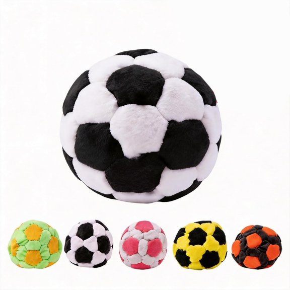 2026 New FootbagSack , 32-Panel Spiral Pellet Filled Footbag Ball, Soft Durable Soccer Style Kick Bag for Foot Coordination Training, Outdoor Play, Stress Relief for Adults