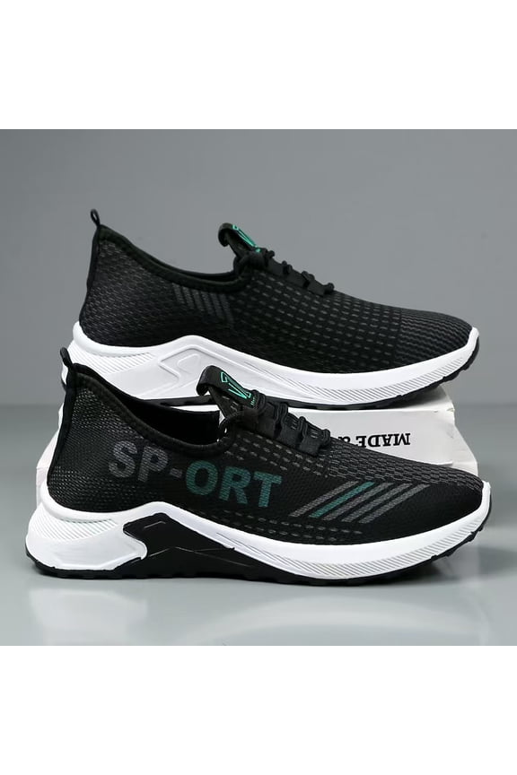 2026 New Four-Season Lightweight Men's Shoes, Mesh Casual Shoes, Breathable Sports Running Shoes