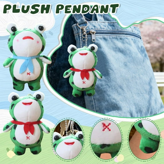 2026 New Frog Plush Toys, Stuffed Animals Toys Frog Soft Pillow Toys, Game Plush Toy, Personalised, Cute Plush Toy, Best Birthday Gifts for Holiday Xmas Easter for Friend and Family (Frog, 2PCS)