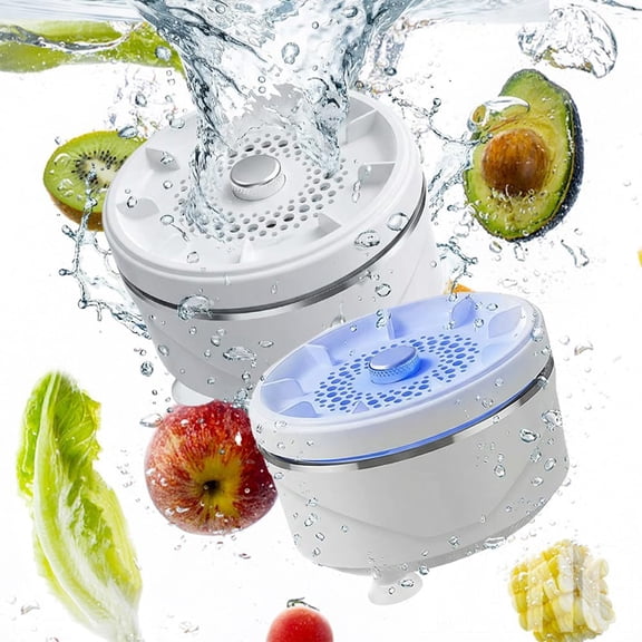 2026 New Fruit and Vegetable Cleaner Machine, Fruit Washing Device Titanium Electrolysis Fruit and Veggie Cleaning Machine, Waterproof Food Purifier for Fruits, Vegetables, Meat and Tableware