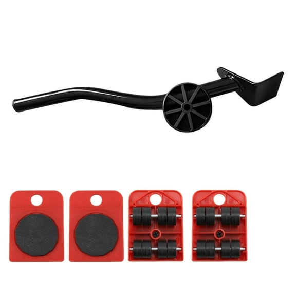 2026 New Furniture Lift Mover Tool Set, Upgrade Furniture Movers Sliders Furniture Lifter Tool, Furniture Movers with Adjustable Height Lifting Tool Lever & Wheels, Mover Dolly Sliders Tool (A)