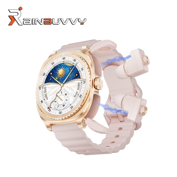 2026 New GT99 Smartwatch with 1.53-inch Full Touchscreen, Built-in Bluetooth Earbuds, 400mAh Fitness Tracker, Compatible with Android and iOS Phones, Available in Multiple Colors