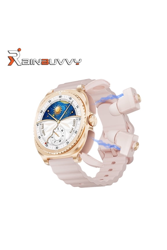 2026 New GT99 Smartwatch with 1.53-inch Full Touchscreen, Built-in Bluetooth Earbuds, 400mAh Fitness Tracker, Compatible with Android and iOS Phones, Available in Multiple Colors
