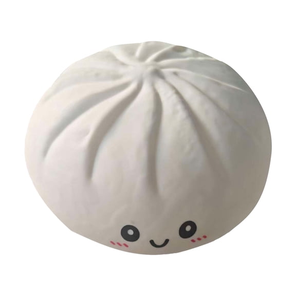 Giant Glitter Dumpling, Giant Dumpling Squishy, Mega Rainbow Dumplings, Large Stress Relief Sensory Ball for Adults (white)