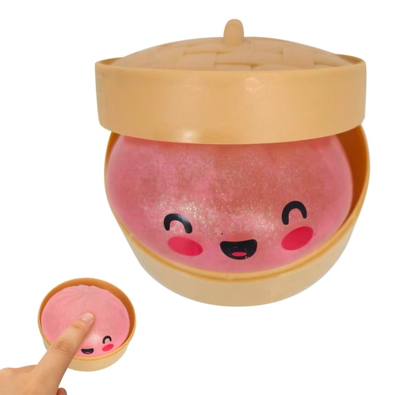 2026 New Glitter Dumpling - Random Glitter Dumpling Squishy Box, for Stress Relief, More Surprises