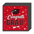 2026 New Graduation Theme Gift Black & Red Party Decor Set — Student ...