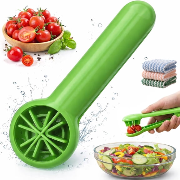 2026 New Grape Cutter Slicer, Grape Cutter Tool, Grape Tomato Cherry Strawberry Cutter Tools Into 4 Pieces for Vegetable Fruit Salad, Quarter Grape Slicer Kitchen Gadget