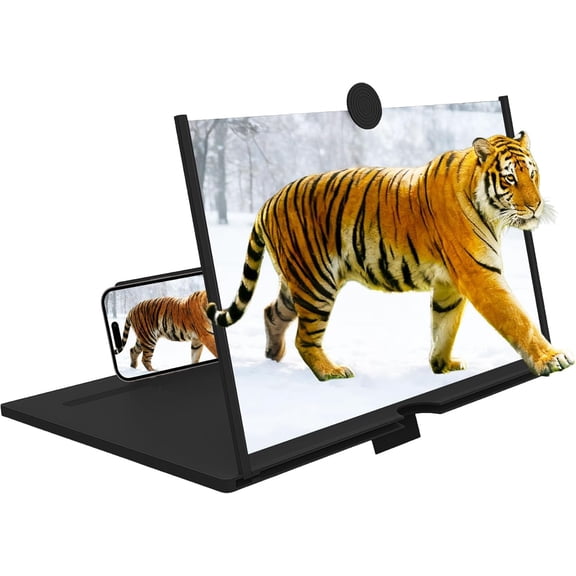 2026 New HD 3D Cell Phone Screen Magnifier – Portable Foldable Big Screen Enlarger for Movies & Videos, Suitable for Elderly