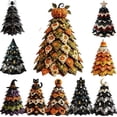 thumbnail image 1 of 2026 New Halloween DIY Quilted Fabric Pumpkin Tree Kit, DIY Patchwork Craft Set for Beginners, Handmade Tabletop Holiday Decor for Mantel, Office, and Shelf Display, 1 of 6