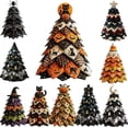 thumbnail image 1 of 2026 New Halloween DIY Quilted Fabric Tree Kit, DIY Patchwork Craft Set for Beginners, Handmade Tabletop Holiday Decor for Mantel, Office, and Shelf Display, 1 of 6