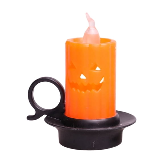 2026 New Halloween Decor Jack-O-Lantern Light Up, Halloween Candle Lamp Small Oil Light, Tabletop Bony Head Candle Light Decor, Halloween Home Fall Ornaments for Home and Party