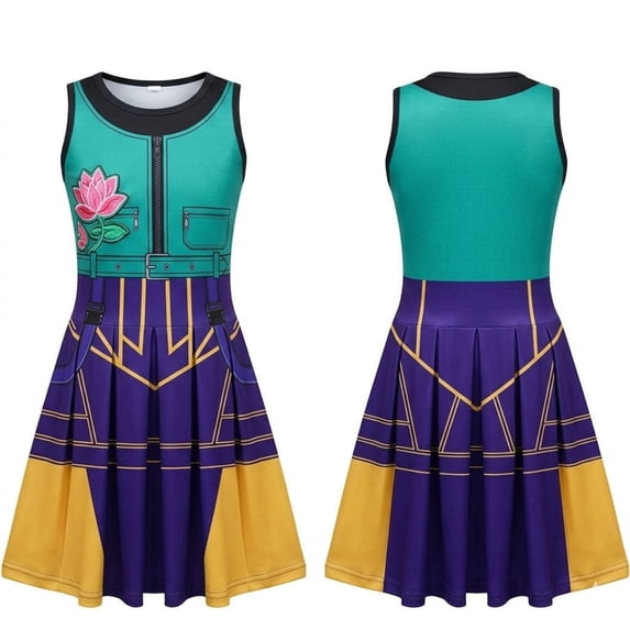2026 New Halloween Popular Singers Idol Cosplay Costume, Stage Role Play Jumpsuit Full Set Costume, Cosplay Set Include Dress, Halloween Outfits for 3-14 Years, 120(5-6 Years)