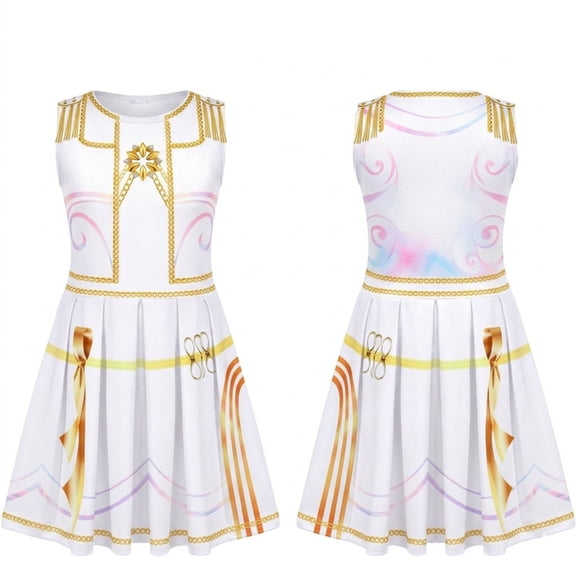 2026 New Halloween Popular Singers Idol Cosplay Costume, Stage Role Play Jumpsuit Full Set Costume, Cosplay Set Include Dress, Halloween Outfits for 3-14 Years, 130(7-8 Years)