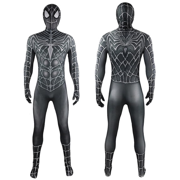 2026 New Halloween Spide Cosplay Costume, BDN Hero Costume Set, Cosplay Set Includes Jumpsuit with Mask, Unisex Halloween Outfit Birthday Party Gifts, 130(7-8 Years)