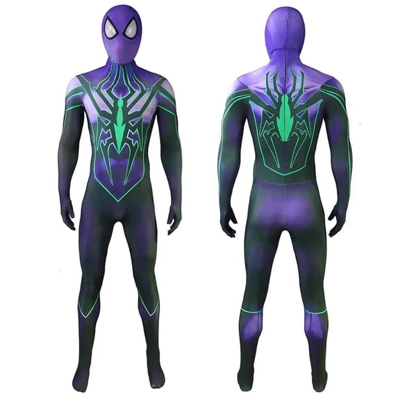 2026 New Halloween Spide Cosplay Costume, BDN Hero Costume Set, Cosplay Set Includes Jumpsuit with Mask, Unisex Halloween Outfit, XXXL