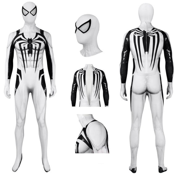 2026 New Halloween Spide Cosplay Costume, Hero Full Bodysuit Costume Set, Cosplay Set Include Jumpsuit with Hood, Halloween Outfits for Adult, XXXL