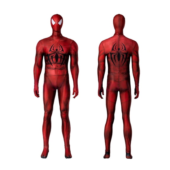 2026 New Halloween Spide Cosplay Costume, Hero Full Bodysuit Costume Set, Cosplay Set Include Jumpsuit with Hood, Halloween Outfits for Adult, L