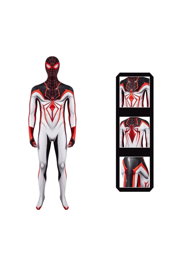 2026 New Halloween Spide Cosplay Costume, Hero Full Bodysuit Costume Set, Cosplay Set Include Jumpsuit with Hood, Halloween Outfits for Adult, S