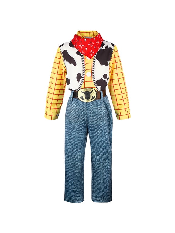 2026 New Halloween Toys Plaything Quest Cosplay Costume, Fancy Story Costume Set, Cosplay Set Include Top, Pants, Belt, Headscarf, Halloween Outfits for 2-12 Years, 130(9-10 Years)