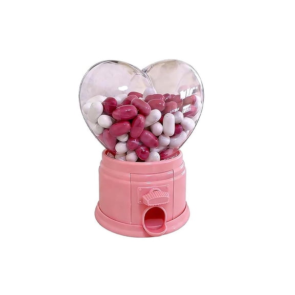 2026 New Heart Shaped Candy Dispenser - Valentine Candy Dispenser Machine, Small Machine Gumball Party Favors,V For Birthday