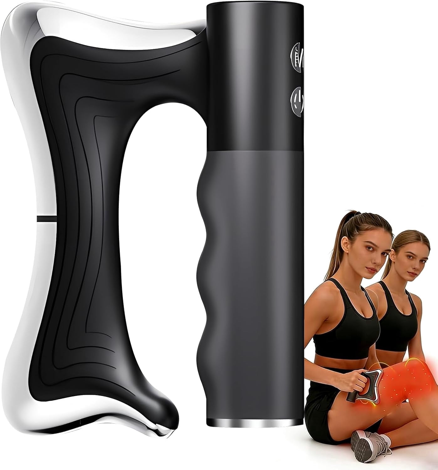 Heated Muscle Scraping Tool, Electric Fascia Knife Massager Heating and ...