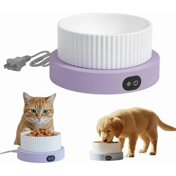 2026 New Heated Water Bowl for Cats, Thermostatic Control with 3-Level Adjustable Heating, Automatic Warming Dish for Dogs, Cats & Chickens, Ideal for Indoor and Outdoor Use in Winter.