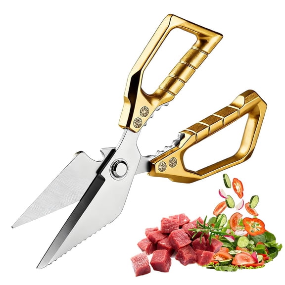 2026 New Heavy Duty Kitchen Scissors for Food, Stainless Steel Bone Cut Kitchen Scissors Poultry Shears, Multi Purpose Kitchen Shears for Meat Chicken Bone Fish Turkey Vegetables Seafood