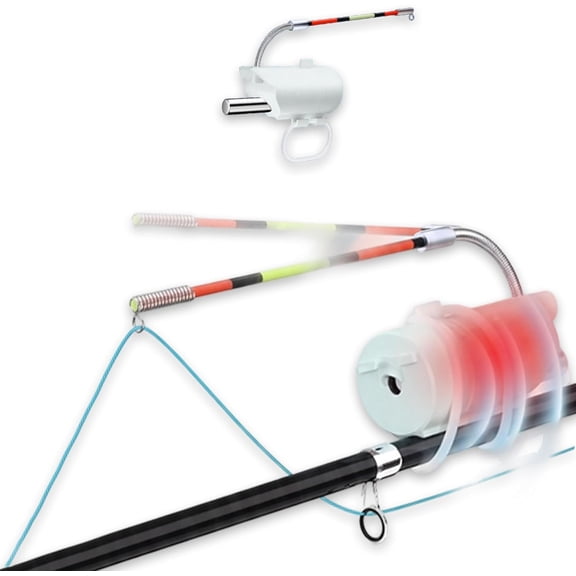 2026 New High Sensitivity Fishing Float Bite Alert for Rods, Electronic LED Fishing Bite Sound Alarm, Night Fishing Rod Bite Indicator, for Rod Tip Detection, Waterproof Fish Buzzer Detector