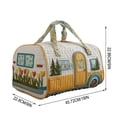 thumbnail image 1 of 2026 New Hippie Van Quilted Duffle Bag, Boho Weekender Travel Bag, Unisex Hippie Bus Travel Tote Bags, for Everyday Travel (18"x9"x12"), 1 of 8