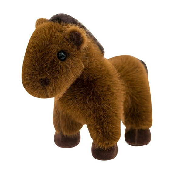 2026 New Horse Plush Toys, Stuffed Animals Toys Horse Soft Pillow Toys, Cute and Fun Little Horse S - Soft, Best Birthday Gifts for Holiday Xmas Easter for Friend and Family (Horse, Brown)