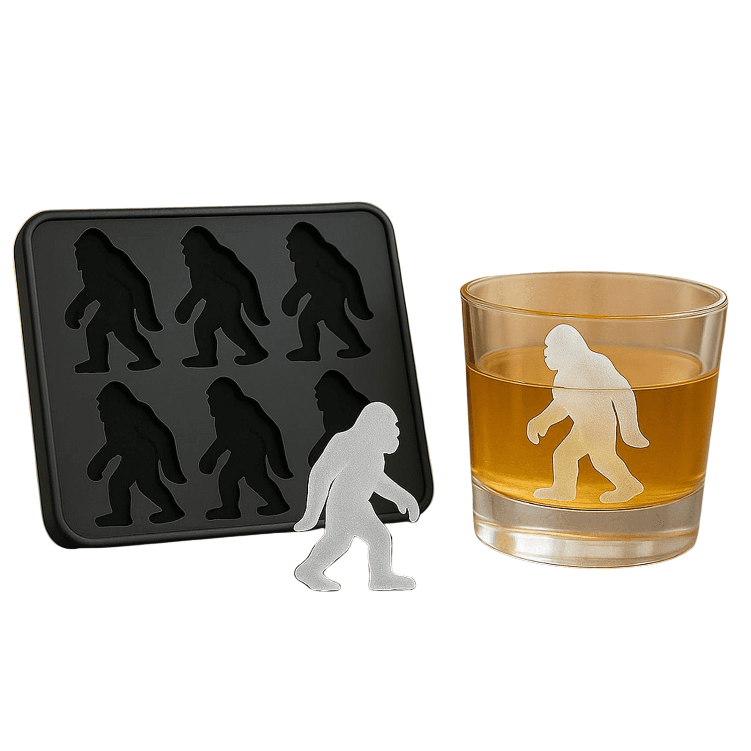 2026 New Ice Mold, 6 Cavity Monster Ice Tray Sasquatch Shape Silicone ...