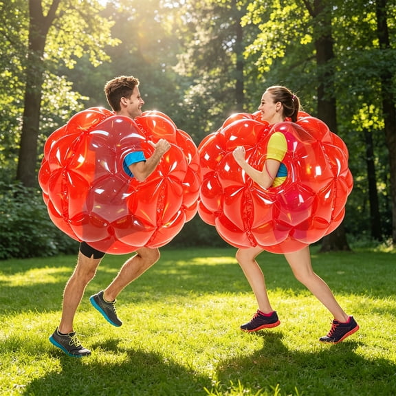 2026 New Inflatable Ball Costume, 2PCS Sumo Balls for Adult, Blow up Body Bumper Ball, Buddy Zorb Ball, Yard Human Bubble Ball, Ideal for Backyard, Lawn, Park Outdoor Party Games & Holiday Gifts