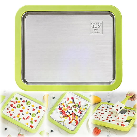 2026 New Instant Ice Roller Machine, Plug-In-Free DIY Rolled Ice, Sorbet, Yogurt, and Homemade Italian Ice Green