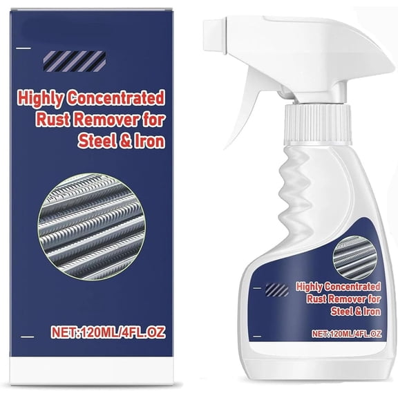 2026 New Instant Rust Eraser, Highly Concentrated Steel Rust Remover, Upgraded Multipurpose Rust Remover Spray for Metal, Tools, Cars, Chains (1pcs)