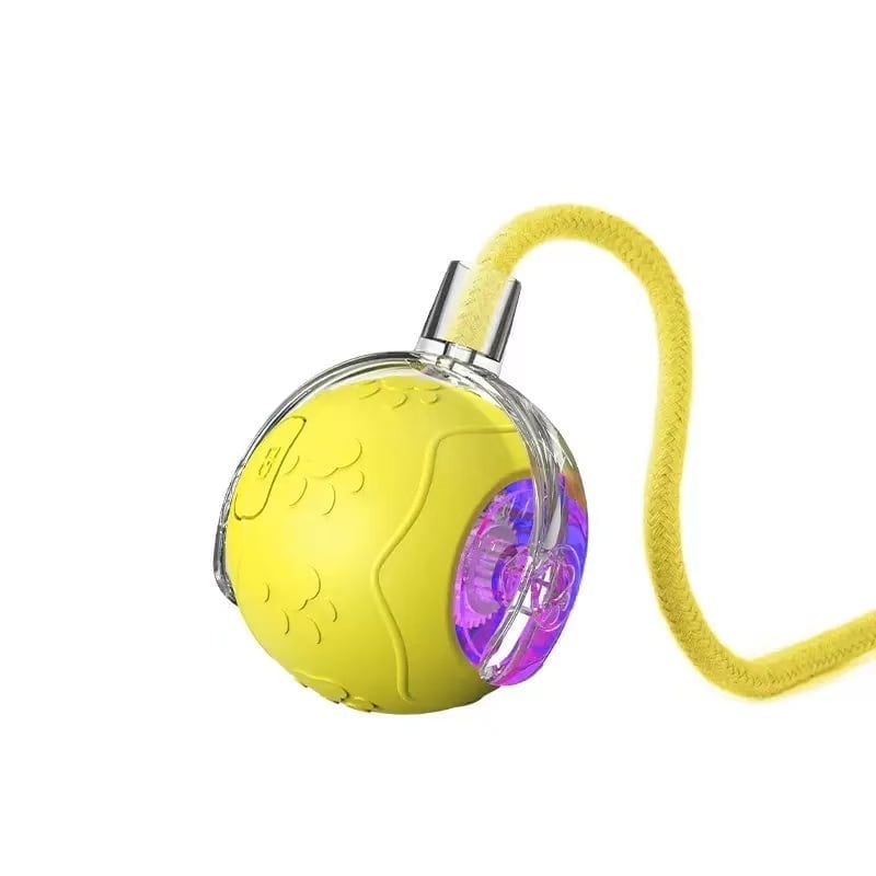 2026 New Interactive Cat Toy Balls, Upgraded Cat Toy Ball for Bored Indoor Adult Cats, Interactive Pet Ball for Cats (Yellow)