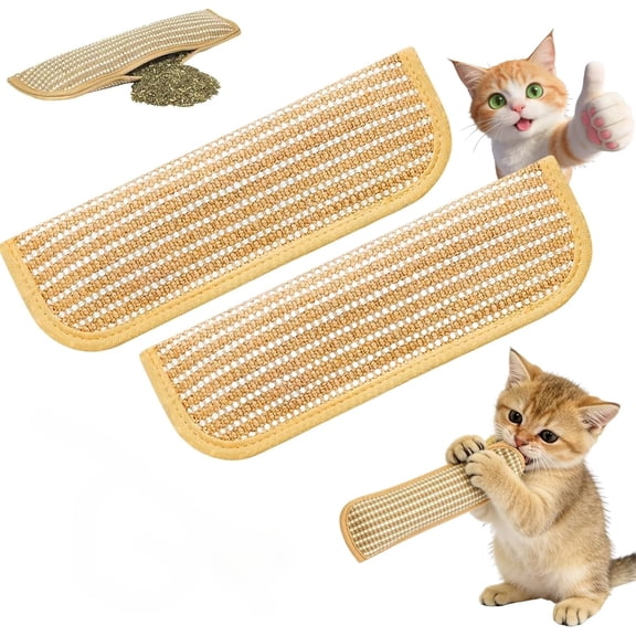 2026 New Interactive Catnip Chew Toy,Catnip Kicker Pillow,Soft Sisal, Scratch and Bite Resistant for Teething Play & Stress Relief with Drives Bored Cats Crazy