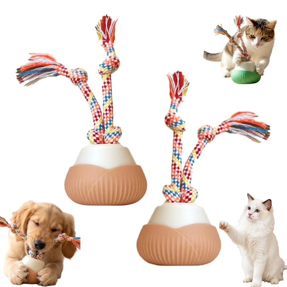 2026 New Interactive Dog Toys, Automatic Moving Interactive Toy, 3 Speed Modes, Smart Motion Rolling Ball with Tail Rope, Indoor for Small Medium Large Dogs