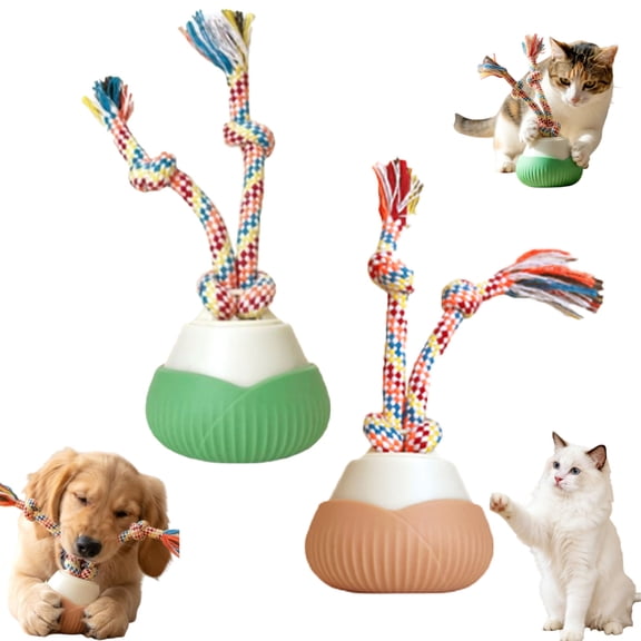 2026 New Interactive Dog Toys, Automatic Moving Interactive Toy, 3 Speed Modes, Smart Motion Rolling Ball with Tail Rope, Indoor for Small Medium Large Dogs