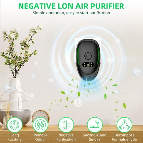 2026 New Ionizers Purifier for Home Dust Mites Ionic Purifier Plug In, Office Purifier Odor Eliminator with Negative Ion Generator, Quiet Small Freshener for Bedroom,Kitchen,(8)