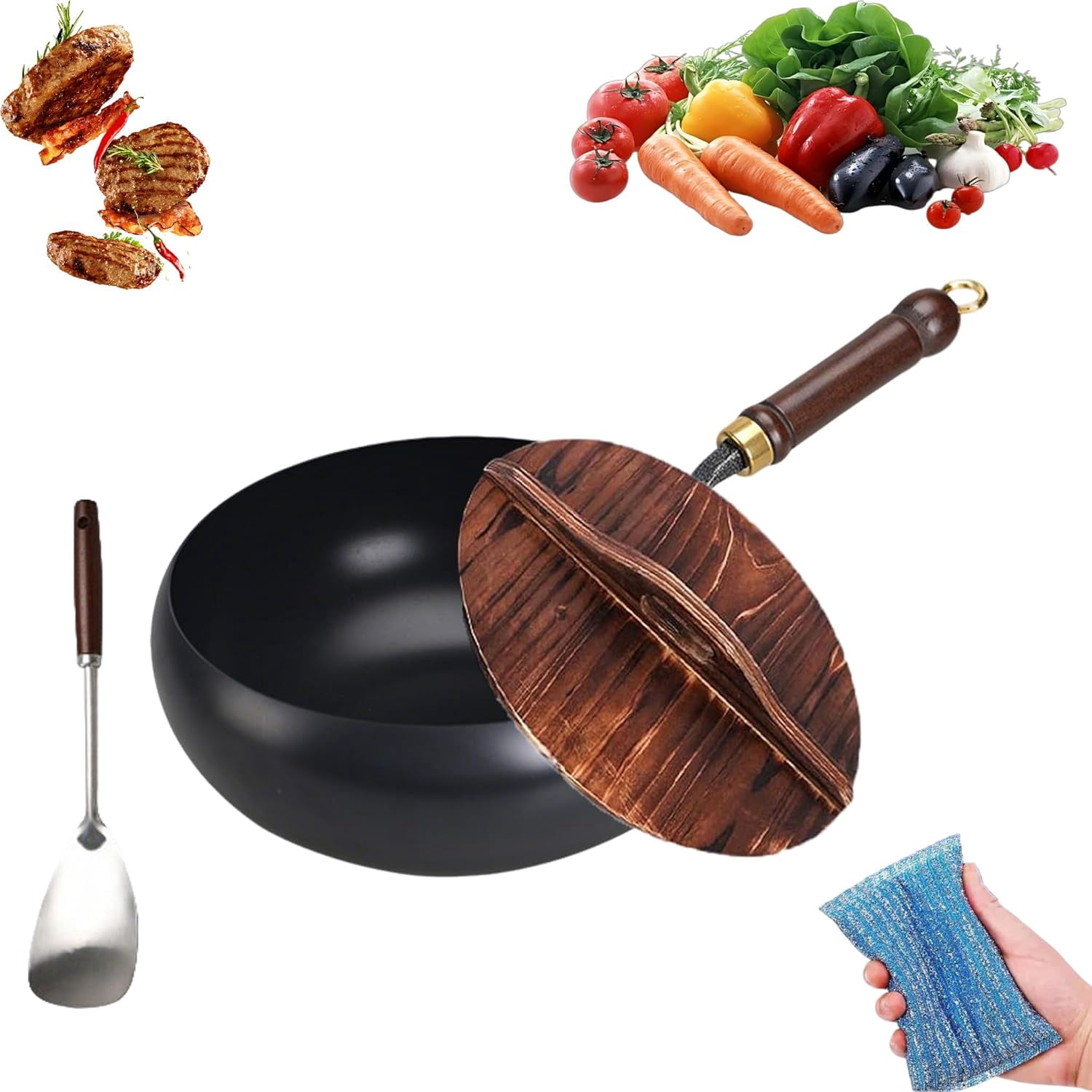 2026 New Japanese Cast Iron Cookware, Non Stick Uncoated Thick Iron Pot ...