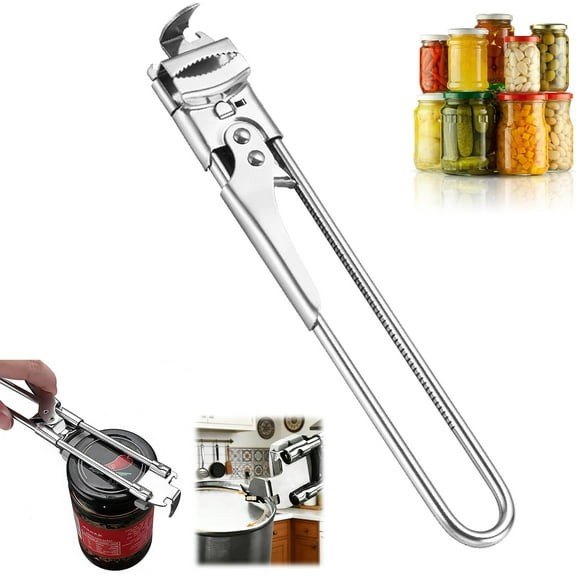 2026 New Jar Opener for Weak Hands, Adjustable Multifunctional Stainless Steel Can Opener, Jar Gripper Tight Lid Opener, Jar Lid Gripper, Manual,Kitchen Accessories