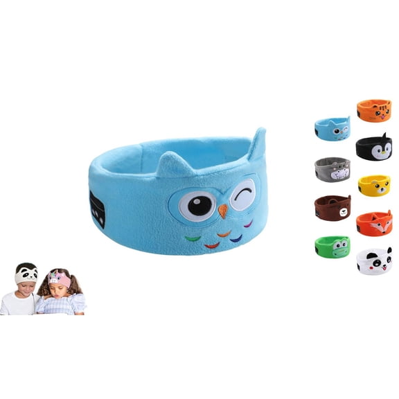2026 New Kids Headphones with Volume Control & Microphone - Wireless Bluetooth + 3.5mm Jack for Tablets, Cars & Home - Great for Online Learning & Exercise (Owl)