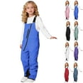 thumbnail image 1 of 2026 New Kids Snow Bibs Waterproof Insulated Ski Pants Girls Adjustable Strap Snowboard Overalls Lightweight Winter Snowsuit,Blue 10-11 Years, 1 of 7